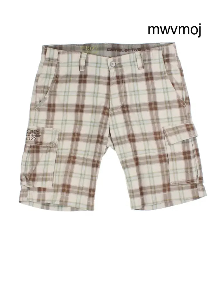 Checked Cargo Shorts (Size XXL) - Shorts